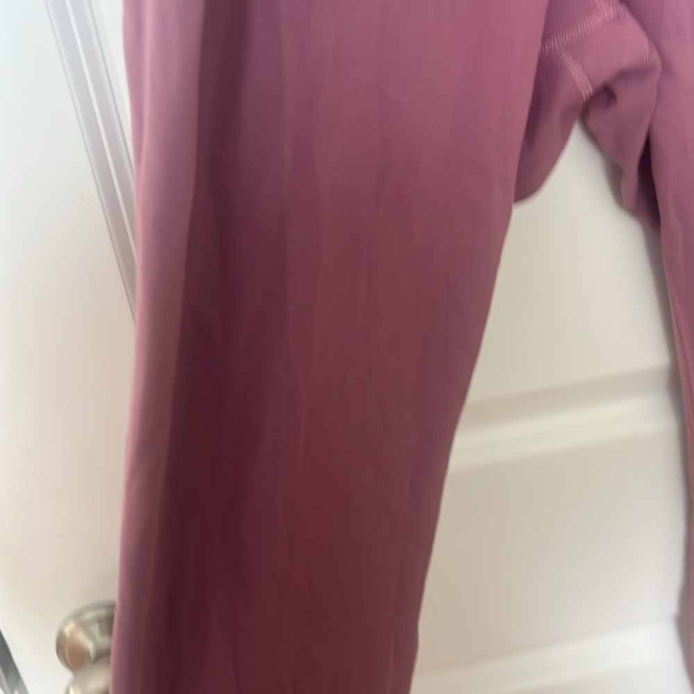 Purple High-Waisted Lululemon Leggings with drawstring - Picture 4 of 6